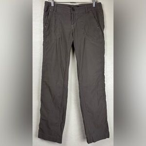 Kuhl Straight Leg Cotton Nylon Stretch Drawstring Outdoor Hiking 10R Grey 1199